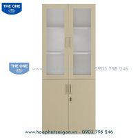 Tủ Sắt Cánh Gỗ TU09K3GM